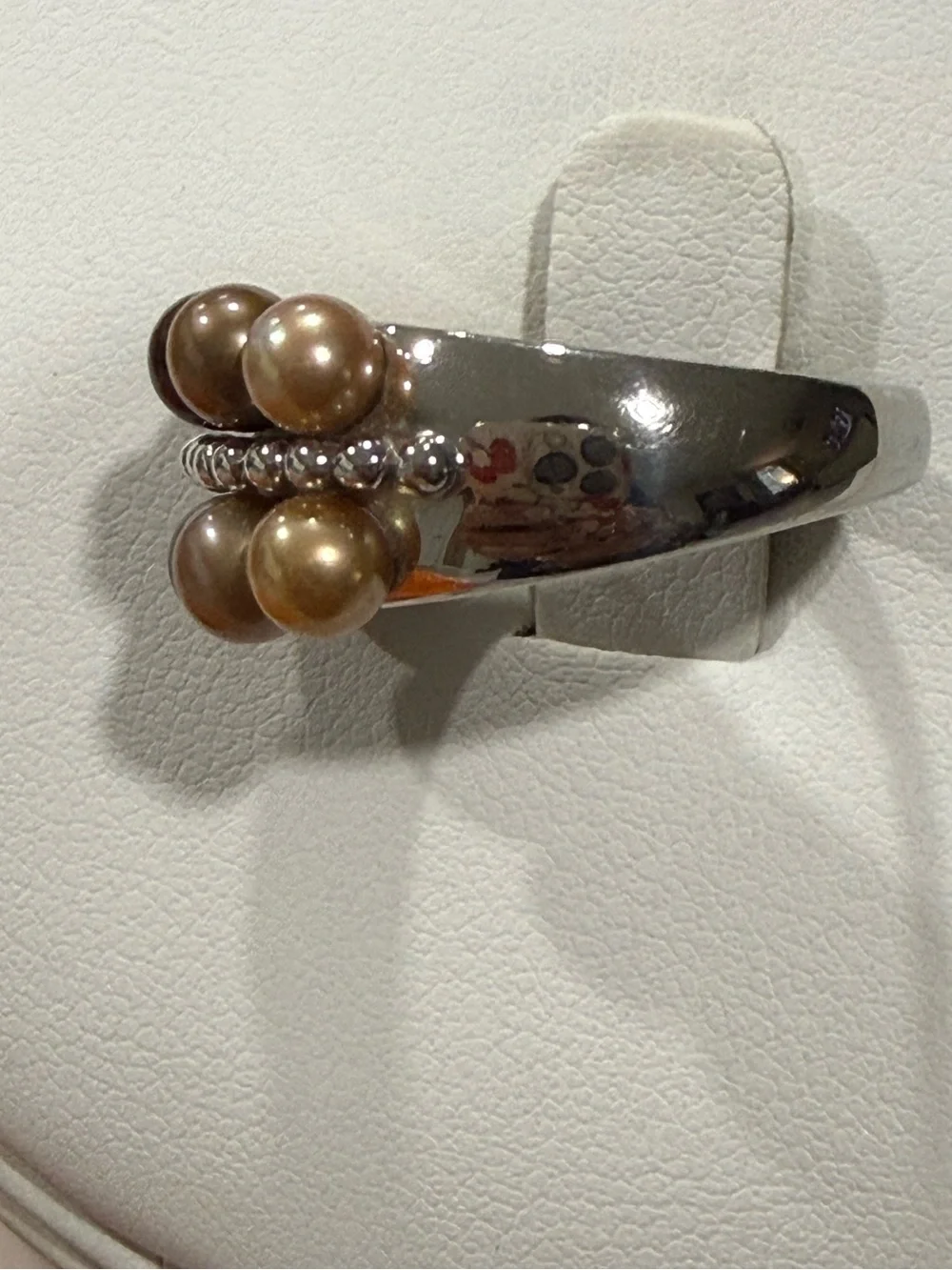 Honora Cultured Freshwater shades of brown pearl ring